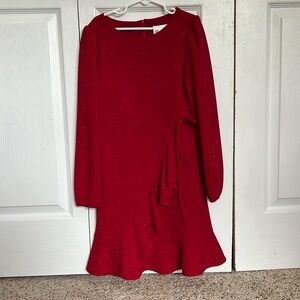 Red sparkly dress